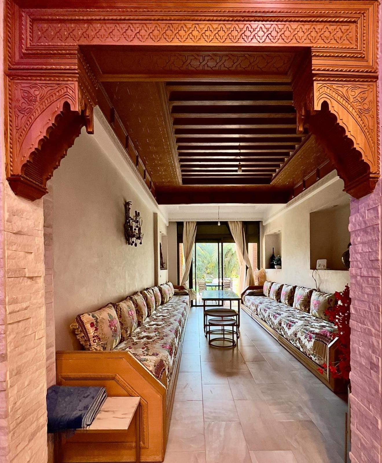 Palmeraie 5 Vue Piscine Et Jardin Vakantiehuis Marrakesh